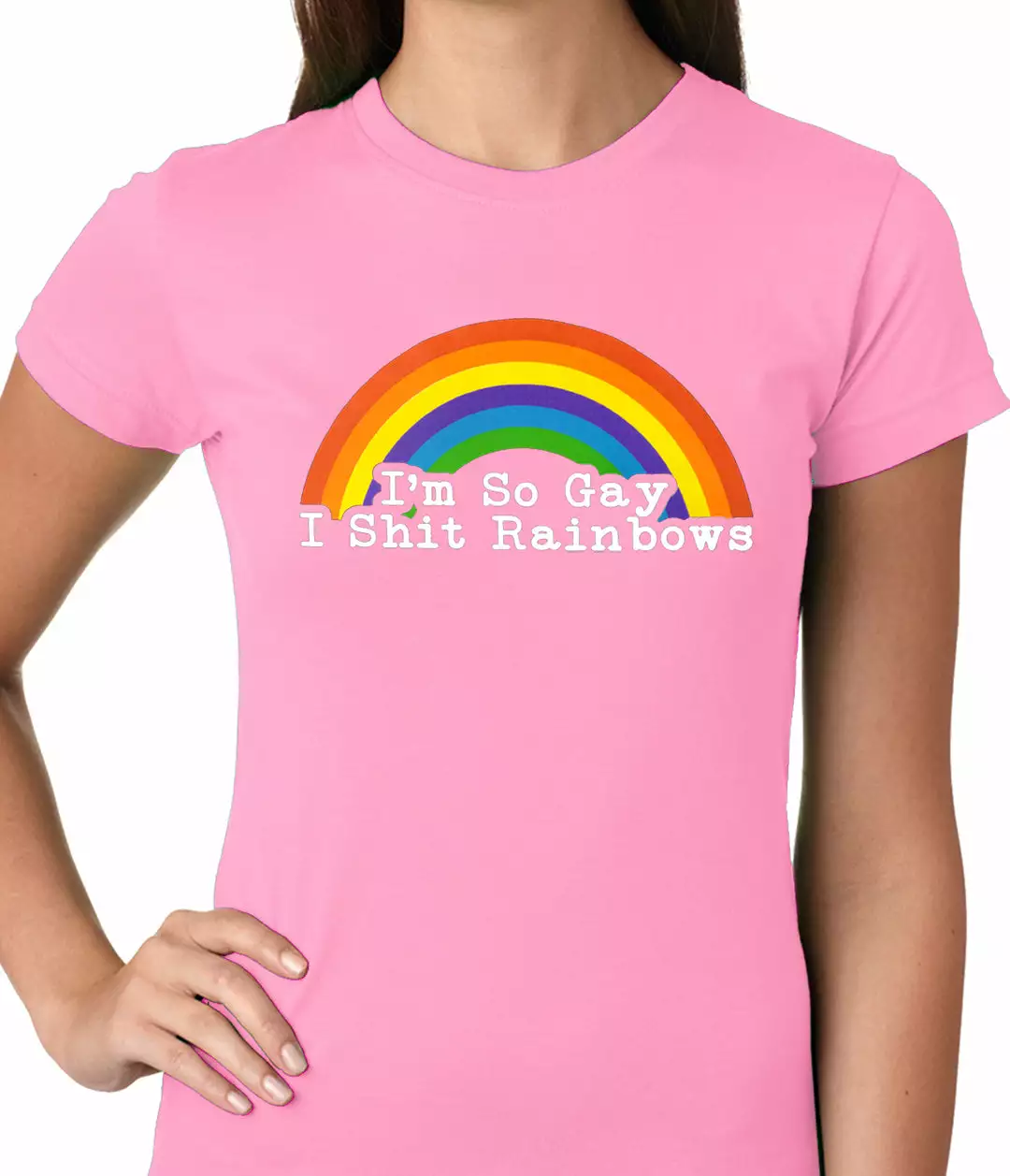 Bewild Positive Reinforcement I'm So Gay I Shit Rainbows Ladies T-shirt 7 Bewild Positive Reinforcement I'm So Gay I Shit Rainbows Ladies T-shirt