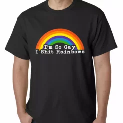 Bewild I'm So Gay I Shit Rainbows Mens T-shirt