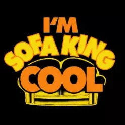 Bewild I'm Sofa King Cool Girls T-Shirt :: From The Movie "Accepted" (Black)