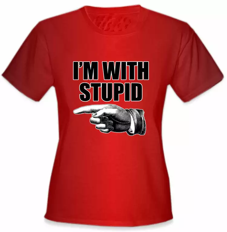 Bewild I'm With Stupid Girl's T-Shirt Cool Funny & Offensive 6 Bewild I'm With Stupid Girl's T-Shirt Cool Funny & Offensive