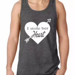 Bewild Positive Reinforcement I Stole Her Heart Couples Tank Top