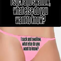 Bewild I Suck And Swallow Thong Thongs