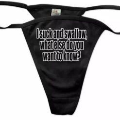 Bewild I Suck And Swallow Thong Thongs