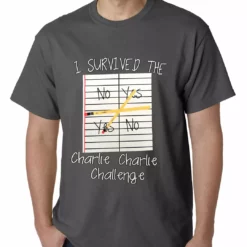Bewild I Survived Charlie Charlie Mens T-shirt Say It Loud 15 Bewild I Survived Charlie Charlie Mens T-shirt Say It Loud