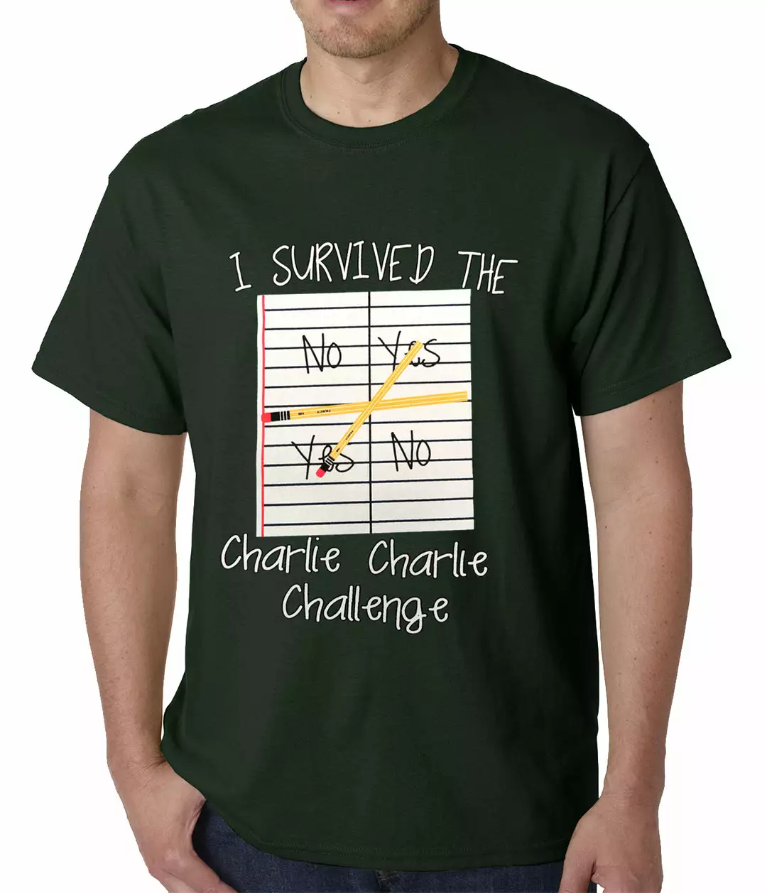 Bewild I Survived Charlie Charlie Mens T-shirt Say It Loud 6 Bewild I Survived Charlie Charlie Mens T-shirt Say It Loud