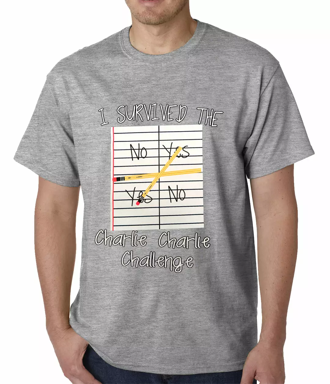 Bewild I Survived Charlie Charlie Mens T-shirt Say It Loud 7 Bewild I Survived Charlie Charlie Mens T-shirt Say It Loud