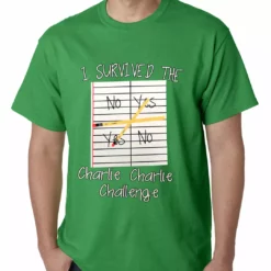 Bewild I Survived Charlie Charlie Mens T-shirt Say It Loud 18 Bewild I Survived Charlie Charlie Mens T-shirt Say It Loud