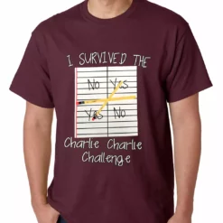 Bewild I Survived Charlie Charlie Mens T-shirt Say It Loud 19 Bewild I Survived Charlie Charlie Mens T-shirt Say It Loud