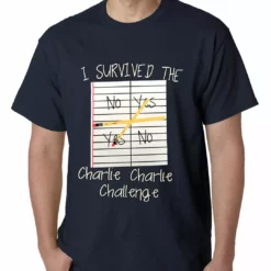 Bewild I Survived Charlie Charlie Mens T-shirt Say It Loud 20 Bewild I Survived Charlie Charlie Mens T-shirt Say It Loud