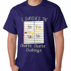 Bewild I Survived Charlie Charlie Mens T-shirt Say It Loud 21 Bewild I Survived Charlie Charlie Mens T-shirt Say It Loud