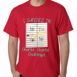 Bewild I Survived Charlie Charlie Mens T-shirt Say It Loud 22 Bewild I Survived Charlie Charlie Mens T-shirt Say It Loud