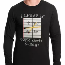 Bewild I Survived Charlie Charlie Thermal Shirt