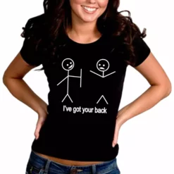 Bewild I've Got Your Back Girl's T-Shirt Cool Funny & Offensive