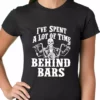 Bewild Biker Style I've Spent A Lot Of Time Behind Bars Ladies T-shirt 2 Bewild Biker Style I've Spent A Lot Of Time Behind Bars Ladies T-shirt