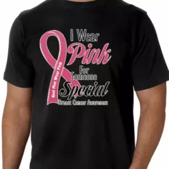 Bewild I Wear Pink For Someone Special Men's T-Shirt Say It Loud
