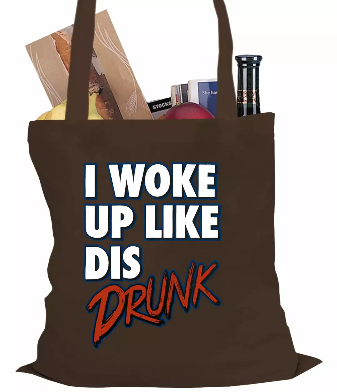 Bewild Hip-Hop Inspired I Woke Up Like Dis, Drunk Tote Bag 4 Bewild Hip-Hop Inspired I Woke Up Like Dis, Drunk Tote Bag