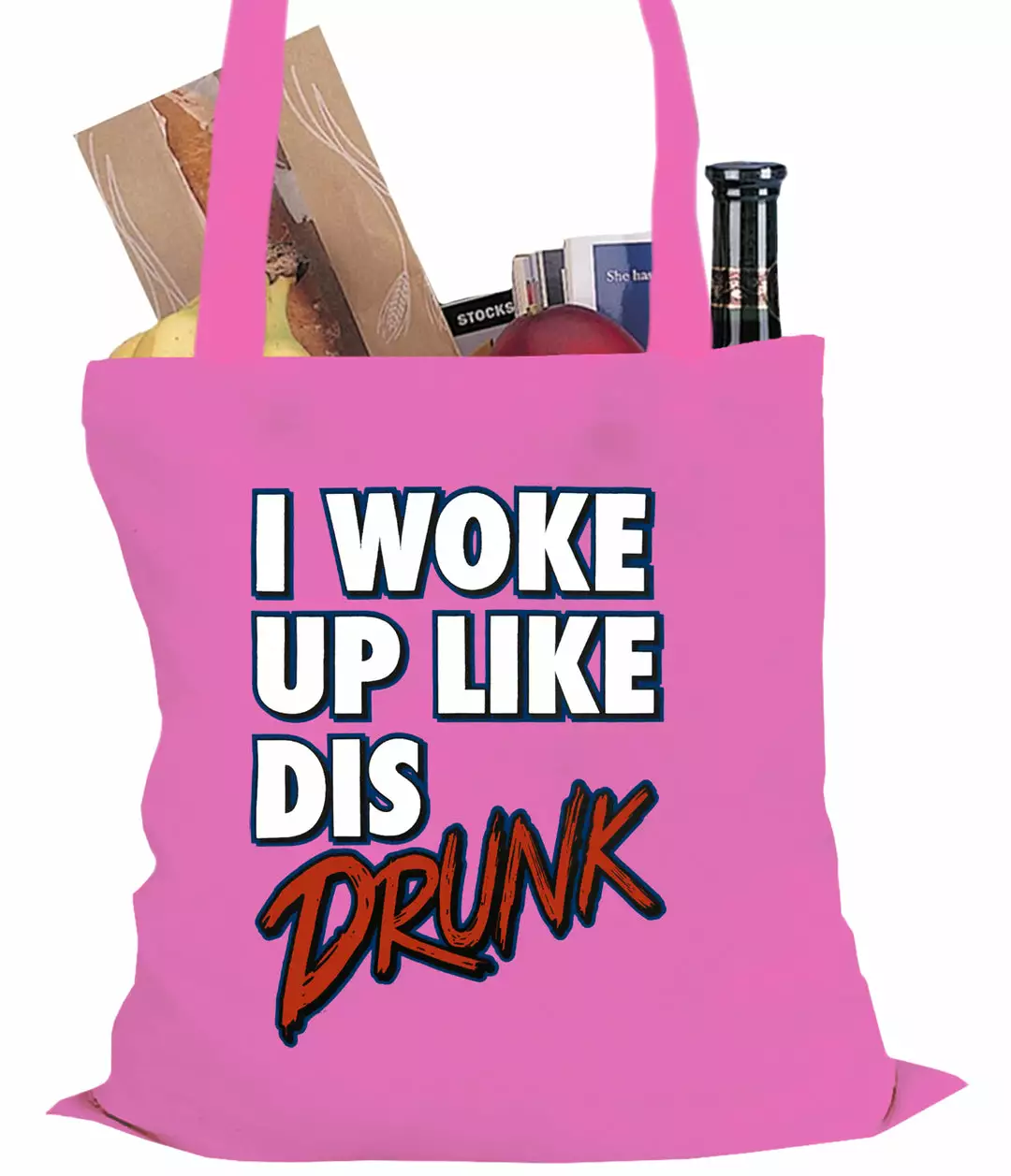 Bewild Hip-Hop Inspired I Woke Up Like Dis, Drunk Tote Bag 7 Bewild Hip-Hop Inspired I Woke Up Like Dis, Drunk Tote Bag