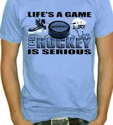 Bewild Ice Hockey Is Serious T-Shirt Sport Inspiration