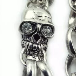 Bewild Wallets & Chains Iced Out Skulls Jean & Wallet Chain