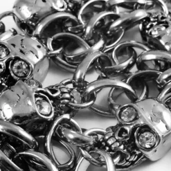 Bewild Wallets & Chains Iced Out Skulls Jean & Wallet Chain