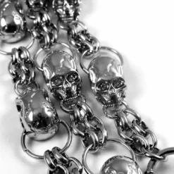 Bewild Wallets & Chains Iced Out Skulls Jean & Wallet Chain