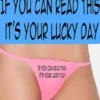 Bewild If You Can Read This It's Your Lucky Day Thong