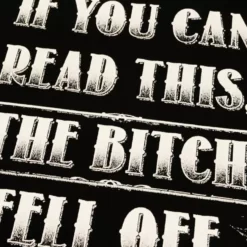 Bewild If You Can Read This, The B*tch Fell Off Biker T-Shirt (Back Print) 17 Bewild If You Can Read This, The B*tch Fell Off Biker T-Shirt (Back Print)