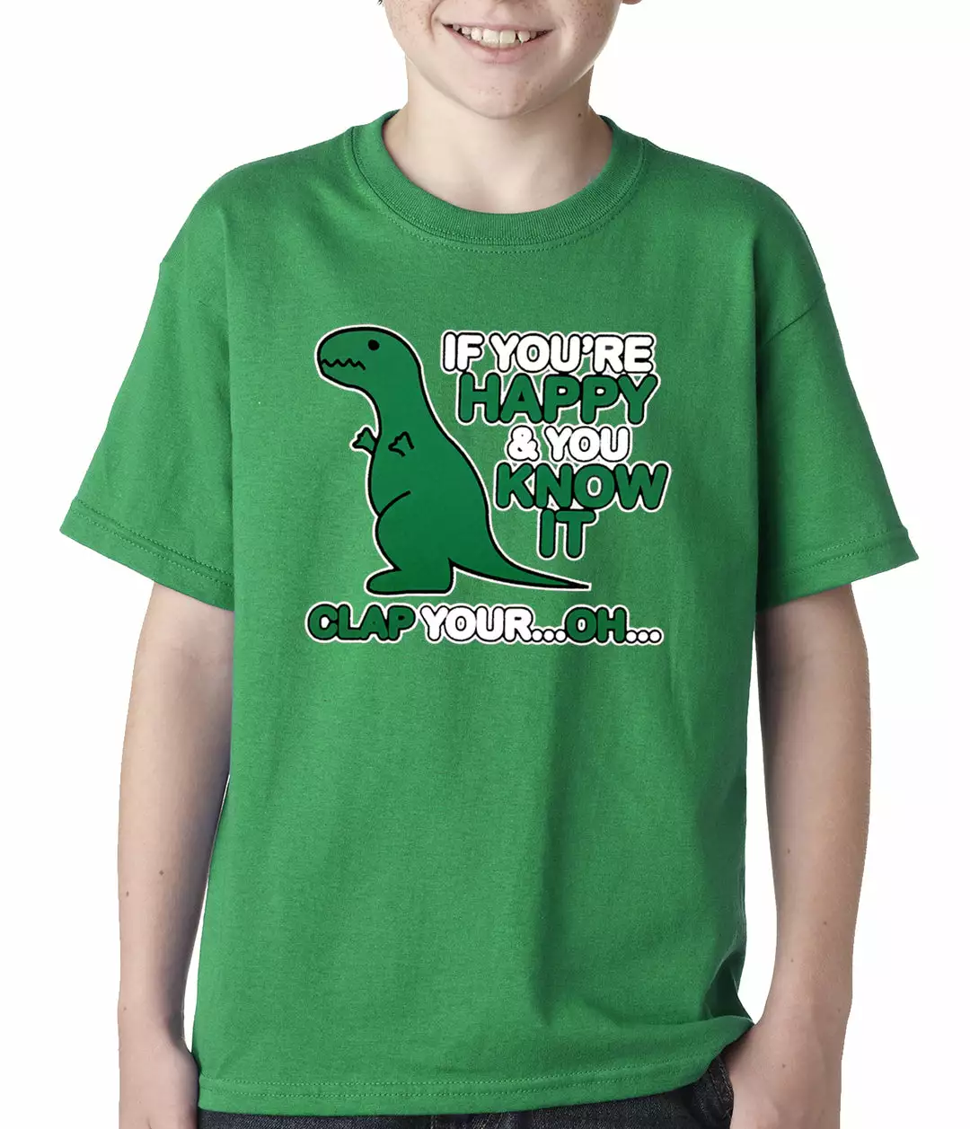 Bewild If You're Happy & You Know It Clap Your OH T-Rex Kids T-shirt Cool Funny & Offensive 6 Bewild If You're Happy & You Know It Clap Your OH T-Rex Kids T-shirt Cool Funny & Offensive