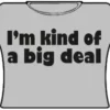 Bewild Im Kind Of A Big Deal Girls T-Shirt (Grey)
