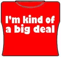 Bewild Im Kind Of A Big Deal Girls T-Shirt (Red)