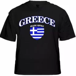 Bewild Nationality & Ethnic International Soccer Shirts - Greece Crest T-Shirt (Mens) 13 Bewild Nationality & Ethnic International Soccer Shirts - Greece Crest T-Shirt (Mens)