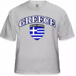 Bewild Nationality & Ethnic International Soccer Shirts - Greece Crest T-Shirt (Mens) 14 Bewild Nationality & Ethnic International Soccer Shirts - Greece Crest T-Shirt (Mens)