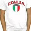 Bewild Nationality & Ethnic International Soccer Shirts - Italia Crest T-Shirt (Mens) 1 Bewild Nationality & Ethnic International Soccer Shirts - Italia Crest T-Shirt (Mens)