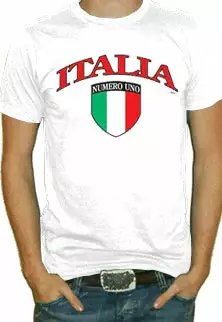 Bewild Nationality & Ethnic International Soccer Shirts - Italia Crest T-Shirt (Mens) 3 Bewild Nationality & Ethnic International Soccer Shirts - Italia Crest T-Shirt (Mens)