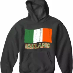 Bewild Ireland Vintage Flag Adult Hoodie