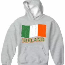 Bewild Ireland Vintage Flag Adult Hoodie