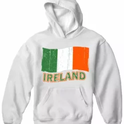 Bewild Ireland Vintage Flag Adult Hoodie