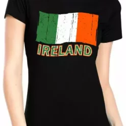 Bewild Ireland Vintage Flag Girl's T-Shirt Nationality & Ethnic 14 Bewild Ireland Vintage Flag Girl's T-Shirt Nationality & Ethnic