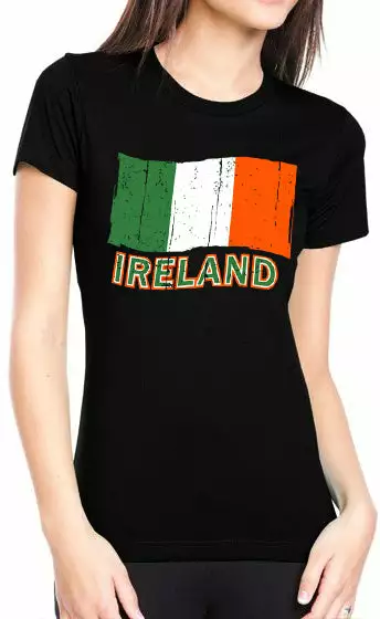 Bewild Ireland Vintage Flag Girl's T-Shirt Nationality & Ethnic 5 Bewild Ireland Vintage Flag Girl's T-Shirt Nationality & Ethnic