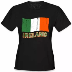 Bewild Ireland Vintage Flag Girl's T-Shirt Nationality & Ethnic 13 Bewild Ireland Vintage Flag Girl's T-Shirt Nationality & Ethnic