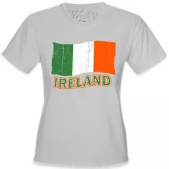 Bewild Ireland Vintage Flag Girl's T-Shirt Nationality & Ethnic 18 Bewild Ireland Vintage Flag Girl's T-Shirt Nationality & Ethnic
