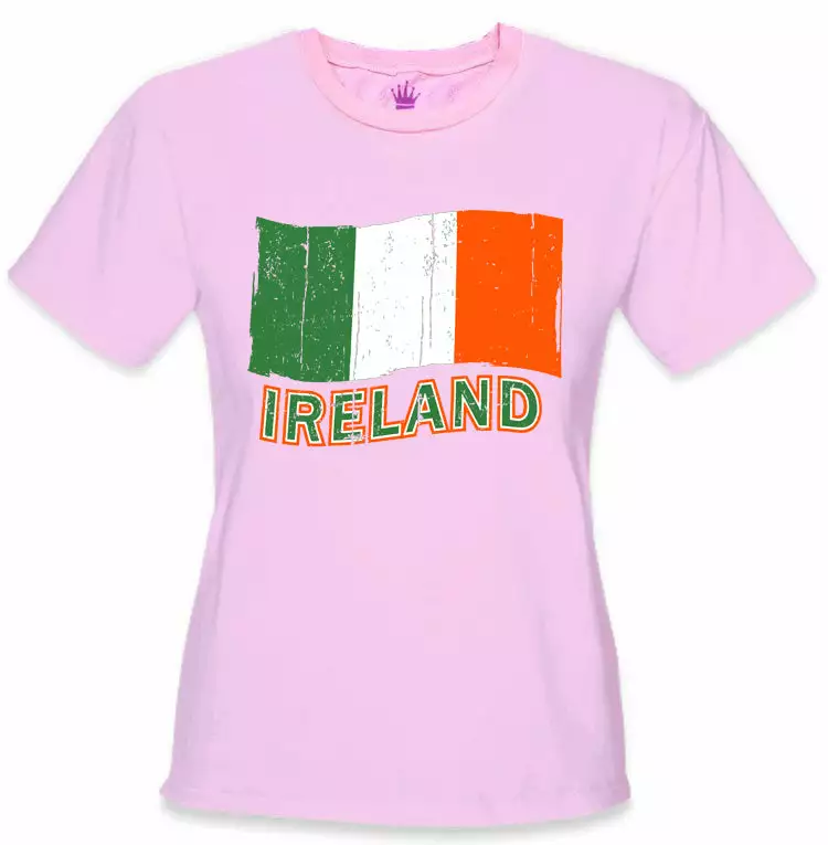 Bewild Ireland Vintage Flag Girl's T-Shirt Nationality & Ethnic 10 Bewild Ireland Vintage Flag Girl's T-Shirt Nationality & Ethnic