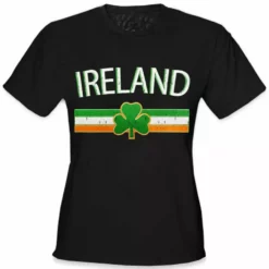 Bewild Ireland Vintage Shield International Girls T-Shirt Nationality & Ethnic