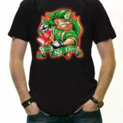 Bewild Irish Firefighters T-Shirt - "Fir Na Tine" Men Of Fire T-Shirt St.Patricks Day