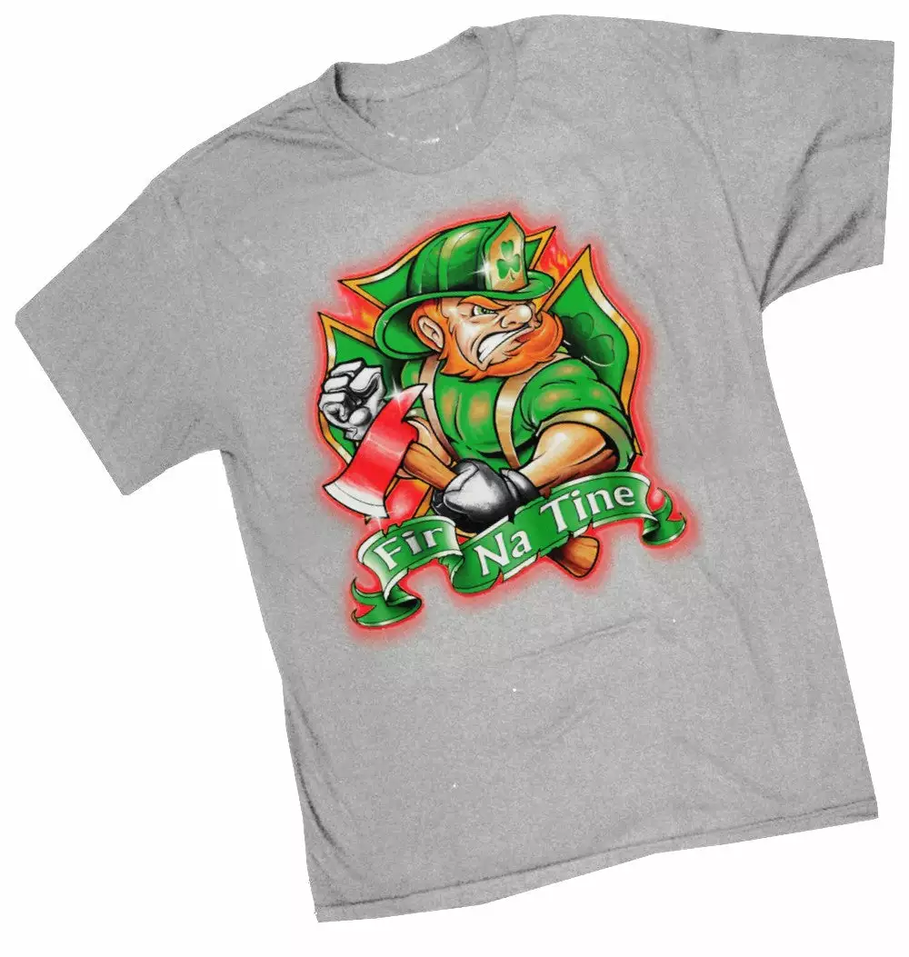 Bewild Irish Firefighters T-Shirt - "Fir Na Tine" Men Of Fire T-Shirt St.Patricks Day 5 Bewild Irish Firefighters T-Shirt - "Fir Na Tine" Men Of Fire T-Shirt St.Patricks Day