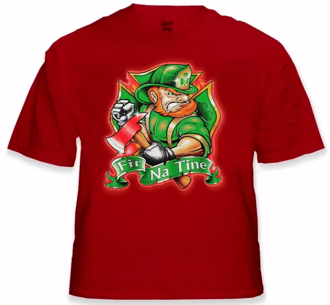Bewild Irish Firefighters T-Shirt - "Fir Na Tine" Men Of Fire T-Shirt St.Patricks Day 10 Bewild Irish Firefighters T-Shirt - "Fir Na Tine" Men Of Fire T-Shirt St.Patricks Day