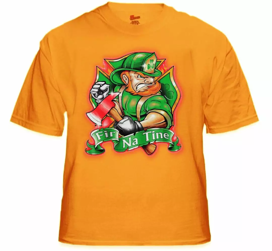 Bewild Irish Firefighters T-Shirt - "Fir Na Tine" Men Of Fire T-Shirt St.Patricks Day 11 Bewild Irish Firefighters T-Shirt - "Fir Na Tine" Men Of Fire T-Shirt St.Patricks Day