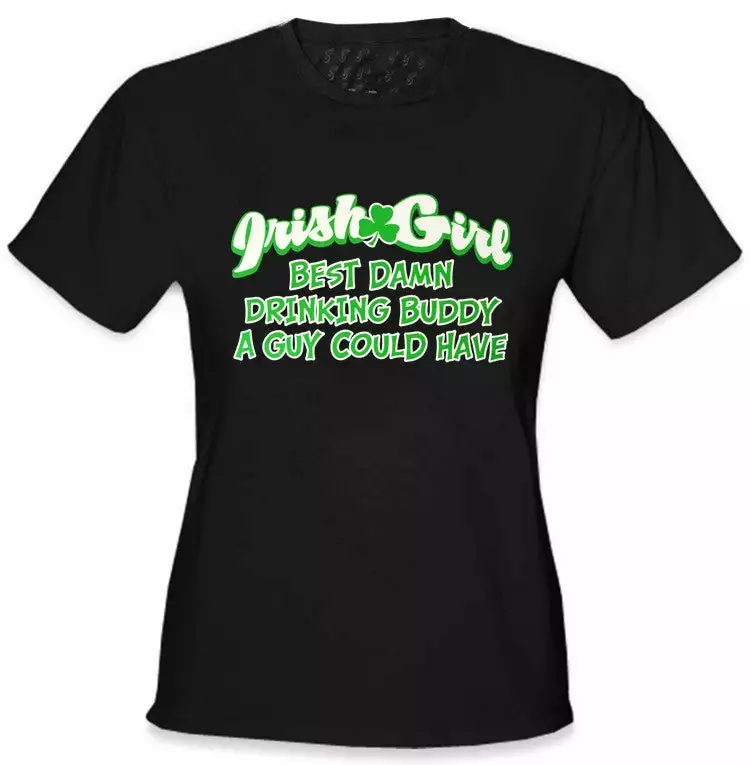 Bewild Irish Girl "Best Drinking Buddy" Girls T-Shirt 7 Bewild Irish Girl "Best Drinking Buddy" Girls T-Shirt