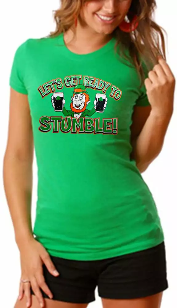 Bewild Irish "Let's Get Ready To Stumble!" Girls T-Shirt St.Patricks Day 3 Bewild Irish "Let's Get Ready To Stumble!" Girls T-Shirt St.Patricks Day