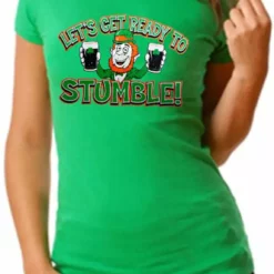 Bewild Irish "Let's Get Ready To Stumble!" Girls T-Shirt St.Patricks Day 10 Bewild Irish
